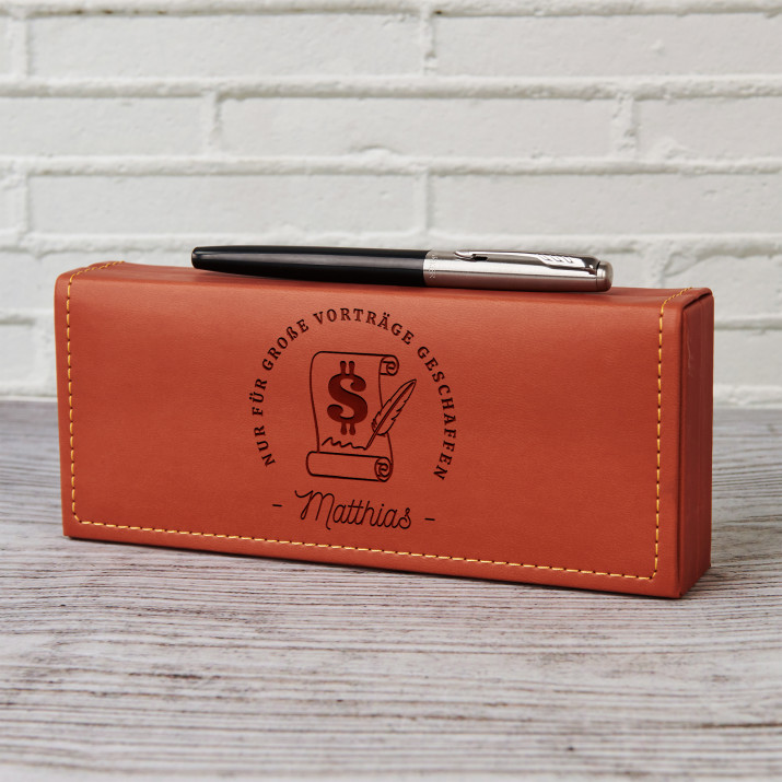 Nur für große Vorträge - Füller Parker im Etui